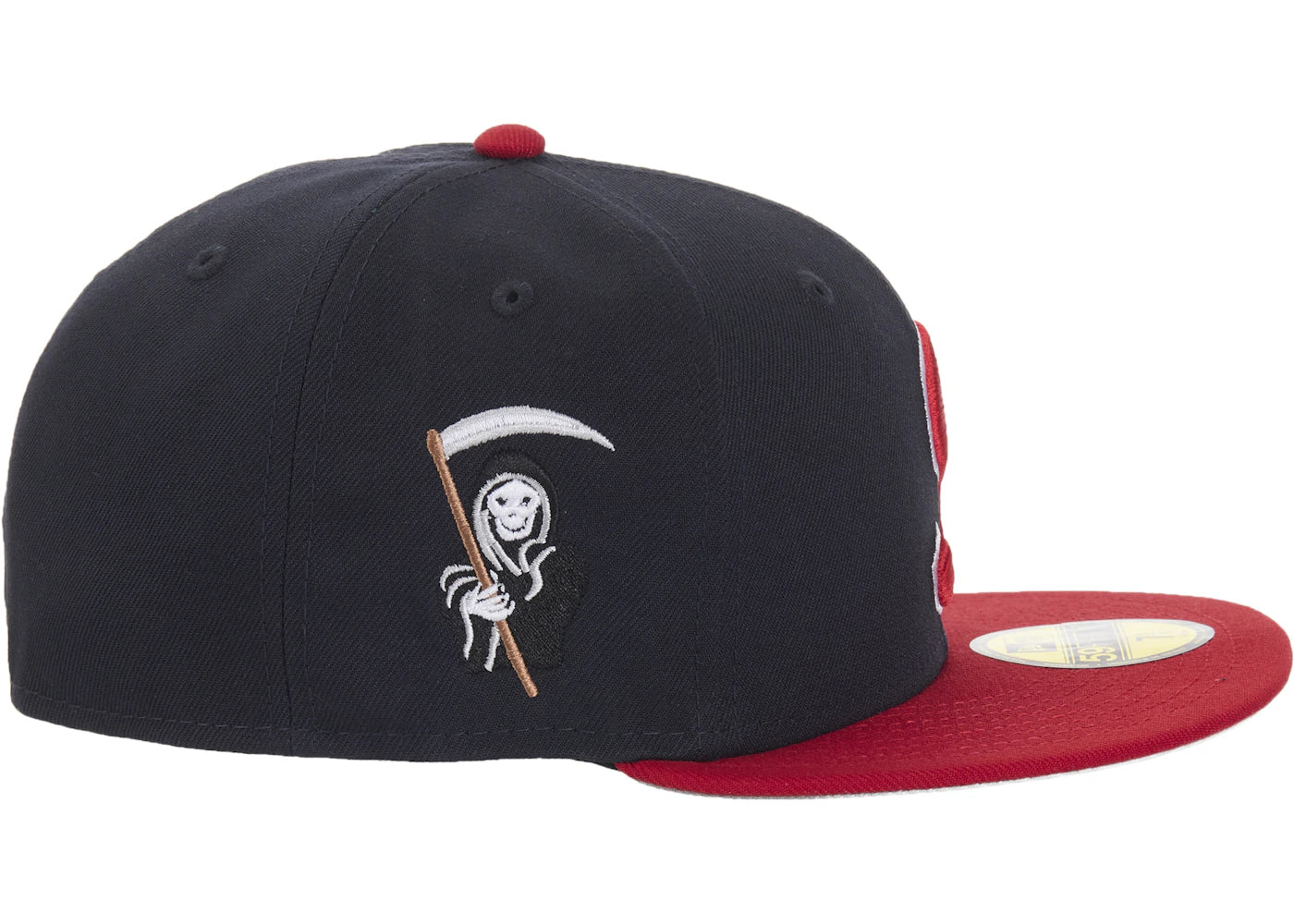 Supreme New Era Reaper S Logo 59Fifty Fitted Hat Navy - vue secondaire B