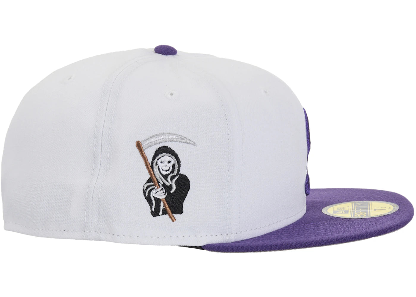 Supreme New Era Reaper S Logo 59Fifty Fitted Hat White - vue secondaire A