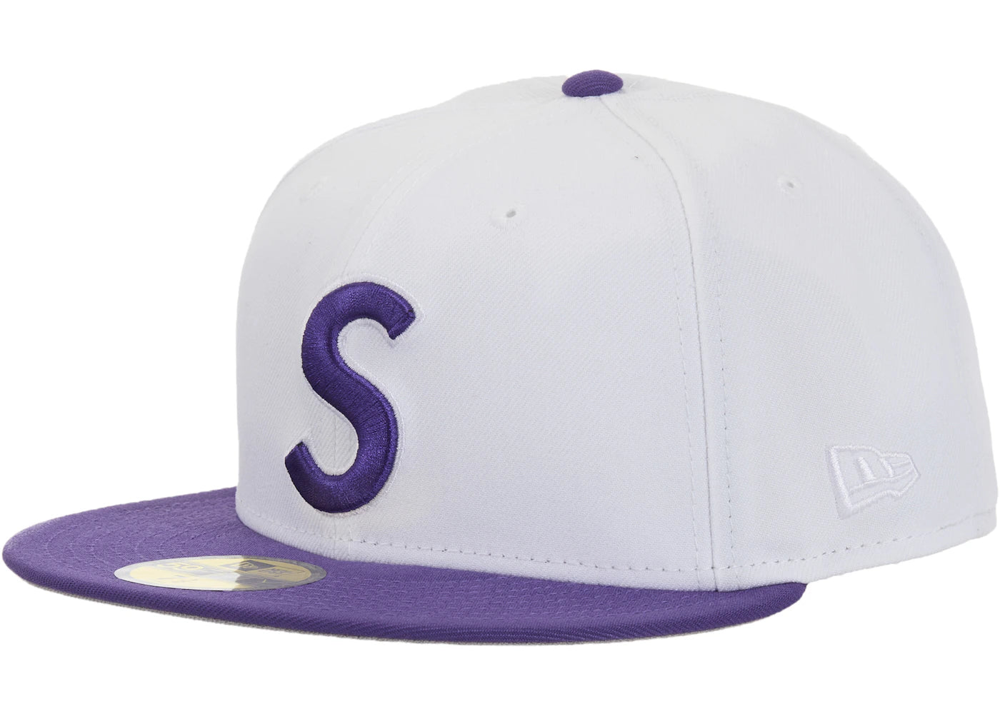 Supreme New Era Reaper S Logo 59Fifty Fitted Hat White - vue 360