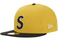 Supreme New Era Reaper S Logo 59Fifty Fitted Hat Yellow