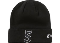 Supreme New Era S Logo Mütze (Herbst/Winter 2022) Schwarz