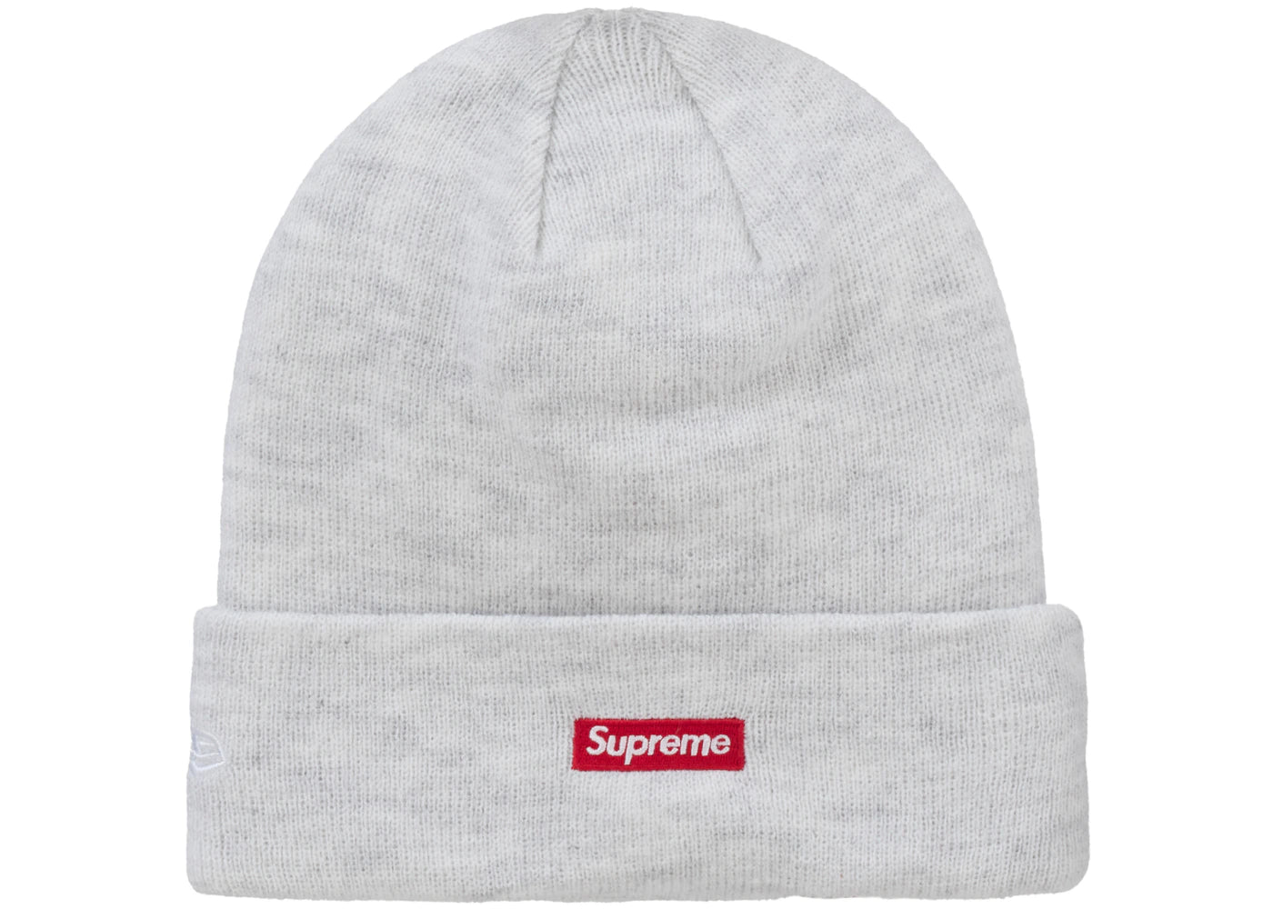 Supreme New Era S Logo Beanie (FW24) Heather Grey - vue secondaire B