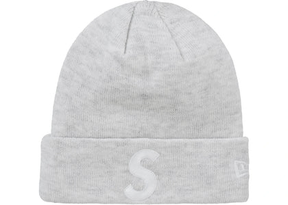 Supreme New Era S Logo Beanie (FW24) Heather Grey - product view 2