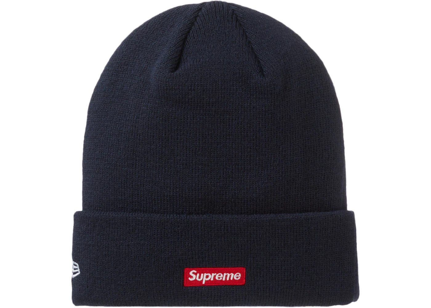 Supreme New Era S Logo Beanie Navy - vue secondaire B