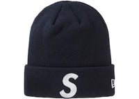 Supreme New Era S Logo Beanie Navy