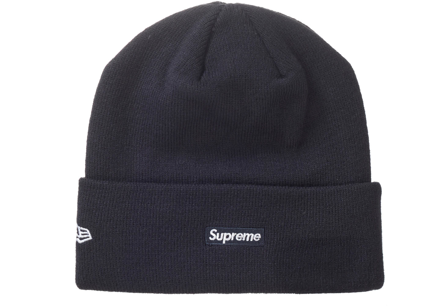 Supreme New Era Script Beanie Navy - vue secondaire A