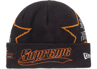 Supreme New Era Stars Beanie Black