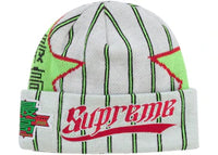 Supreme New Era Stars Beanie White