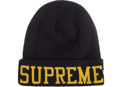 Supreme New Era Varsity Beanie Black - product view 2