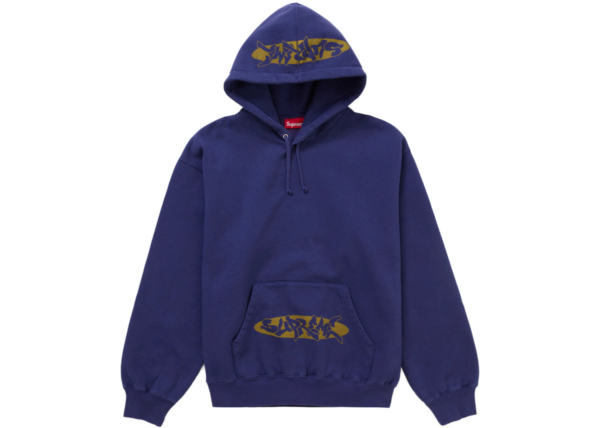 Supreme New World Order Hooded Sweatshirt Purple - vue secondaire A
