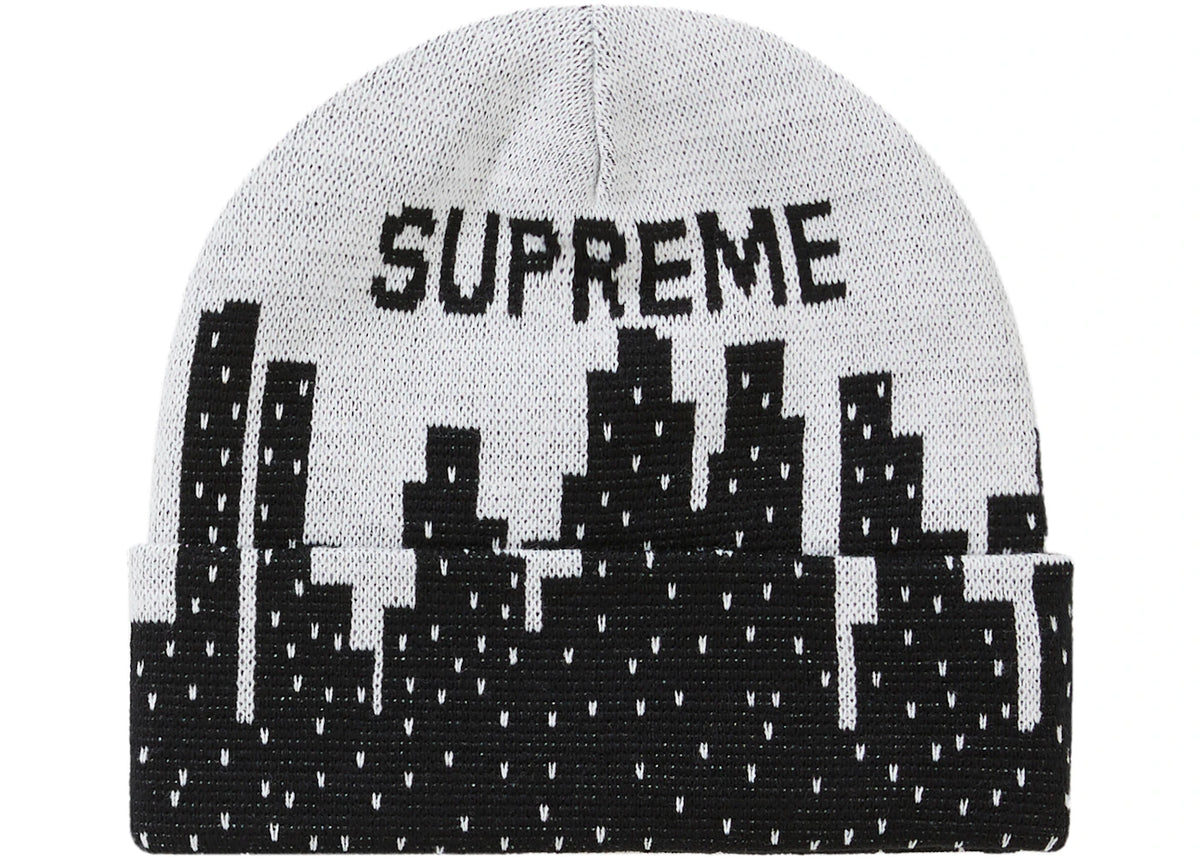 Supreme New York Beanie White - vue secondaire B