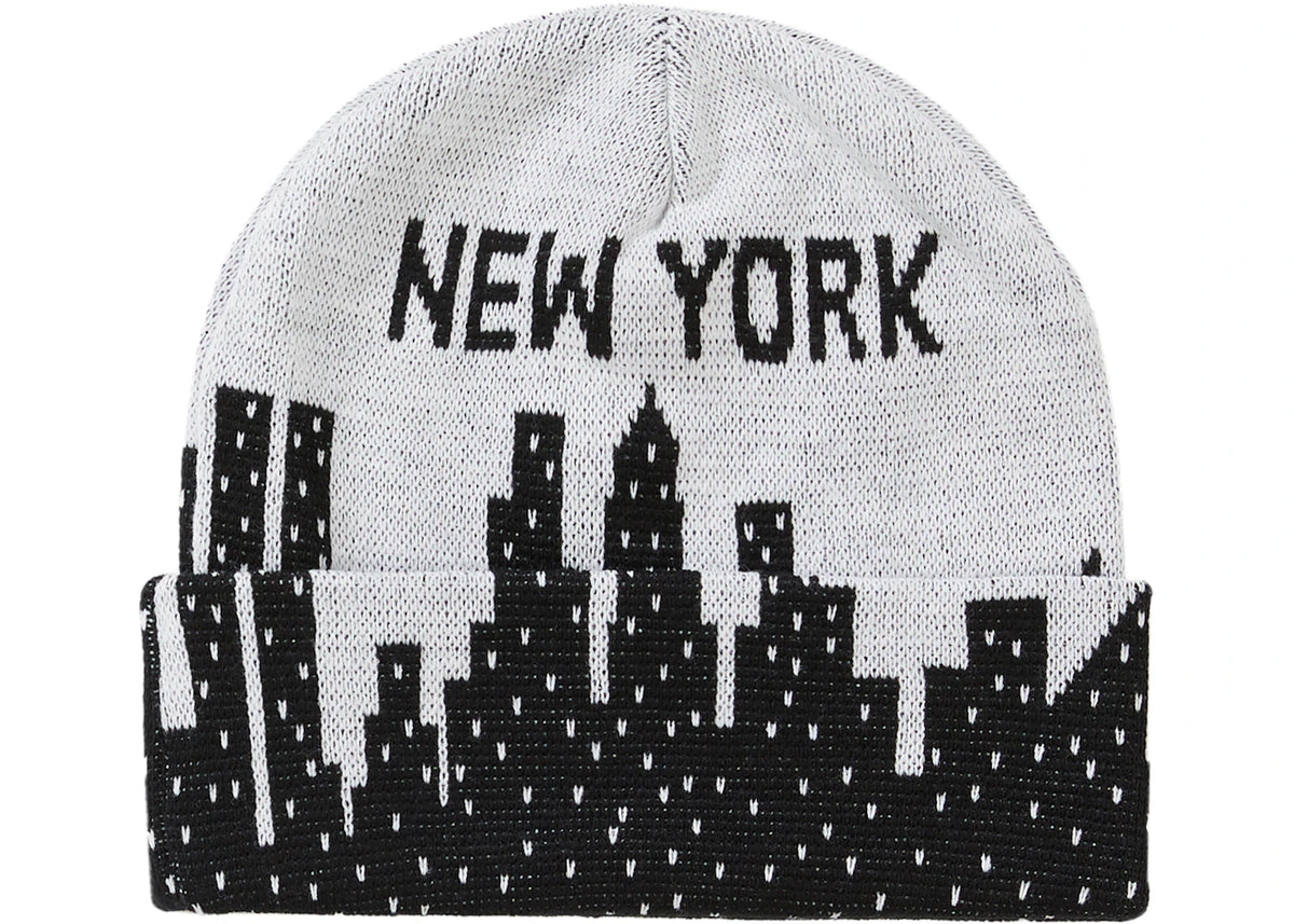 Supreme New York Beanie White - vue secondaire A