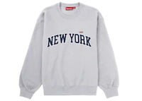Supreme New York Shop Small Box Crewneck Ash Grey