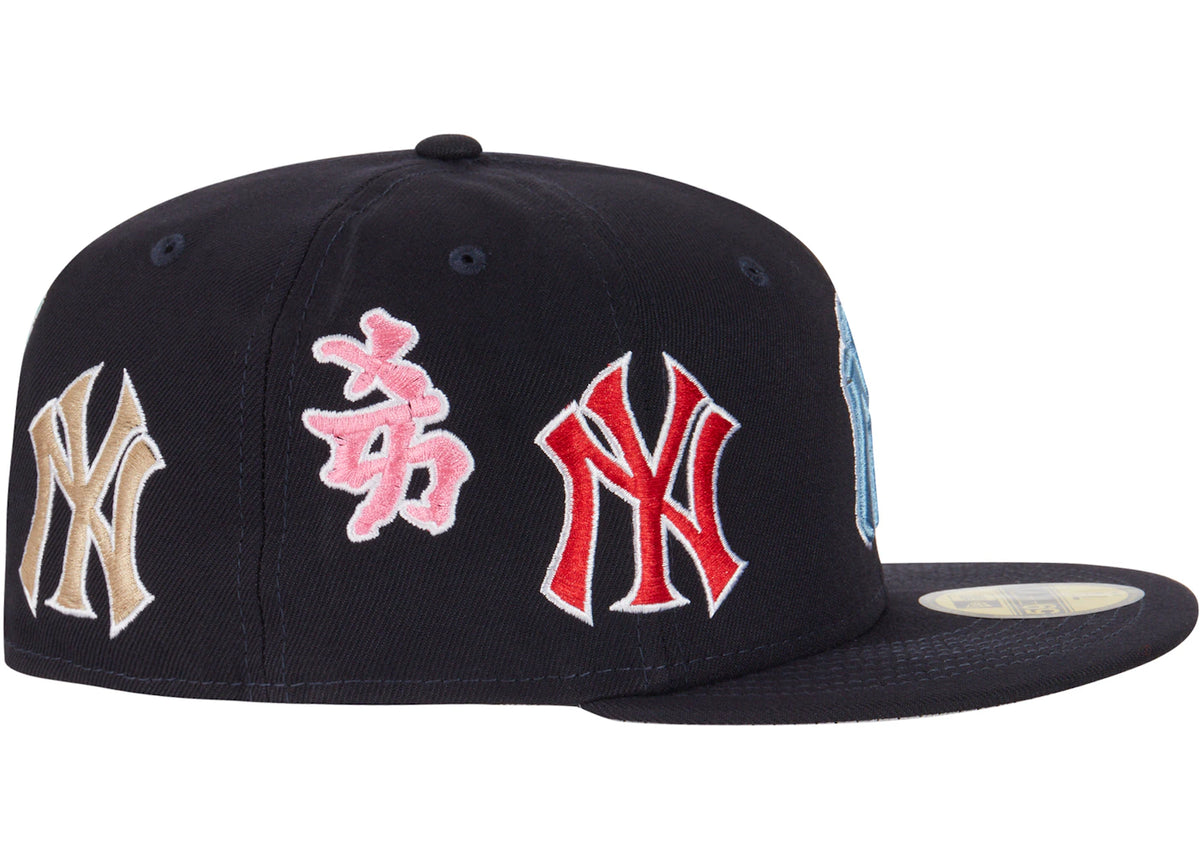 Supreme New York Yankees Kanji New Era Fitted Hat Navy - vue secondaire B