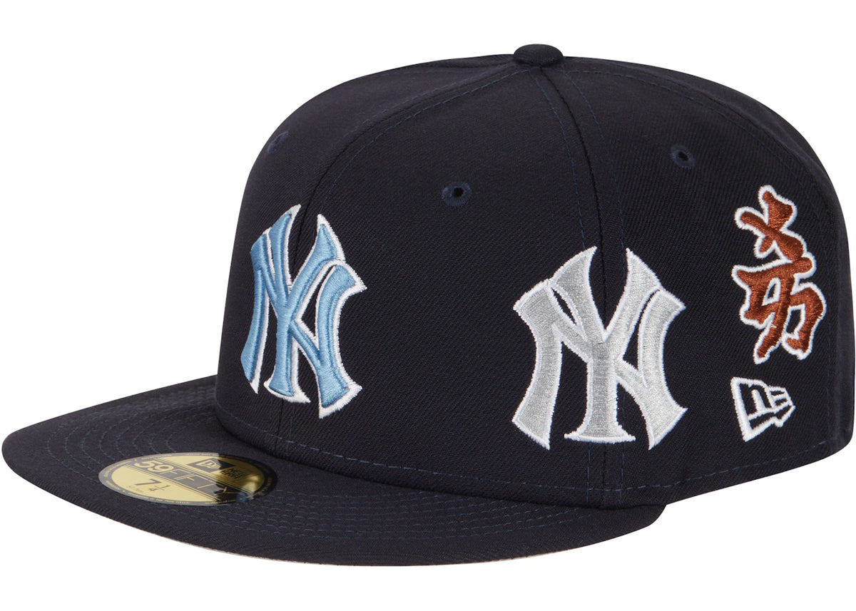 Supreme New York Yankees Kanji New Era Fitted Hat Navy - vue secondaire A