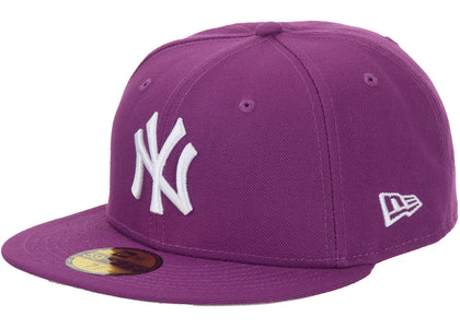 Supreme New York Yankees New Era 59Fifty Fitted Hat Purple - authentic Supreme product