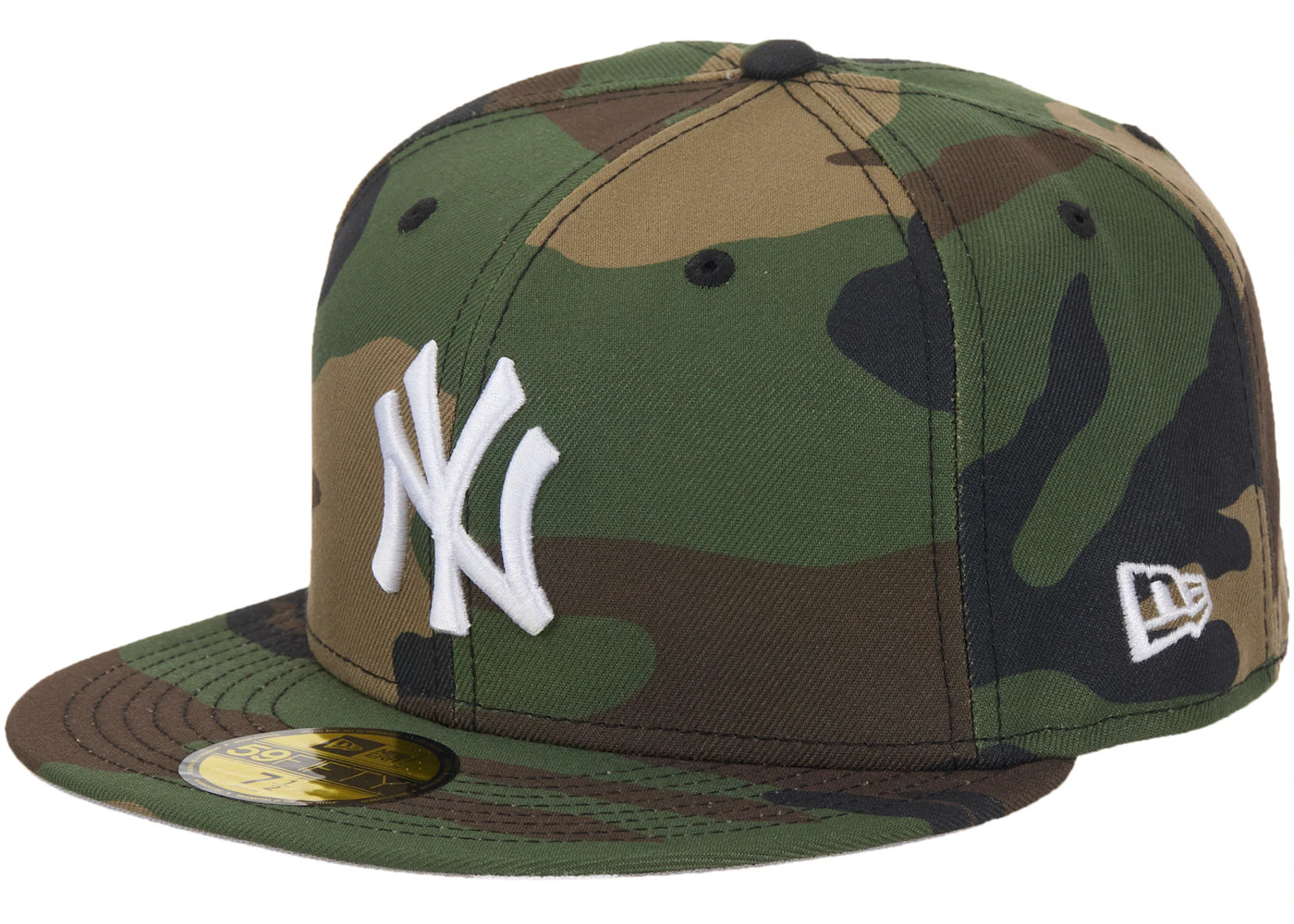 Supreme New York Yankees New Era 59Fifty Fitted Hat Woodland Camo - vue 360