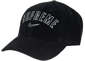 Supreme Nike Arc Corduroy 6-Panel Black - vue 360