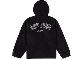 Supreme Nike Arc Corduroy Hooded Jacket Black