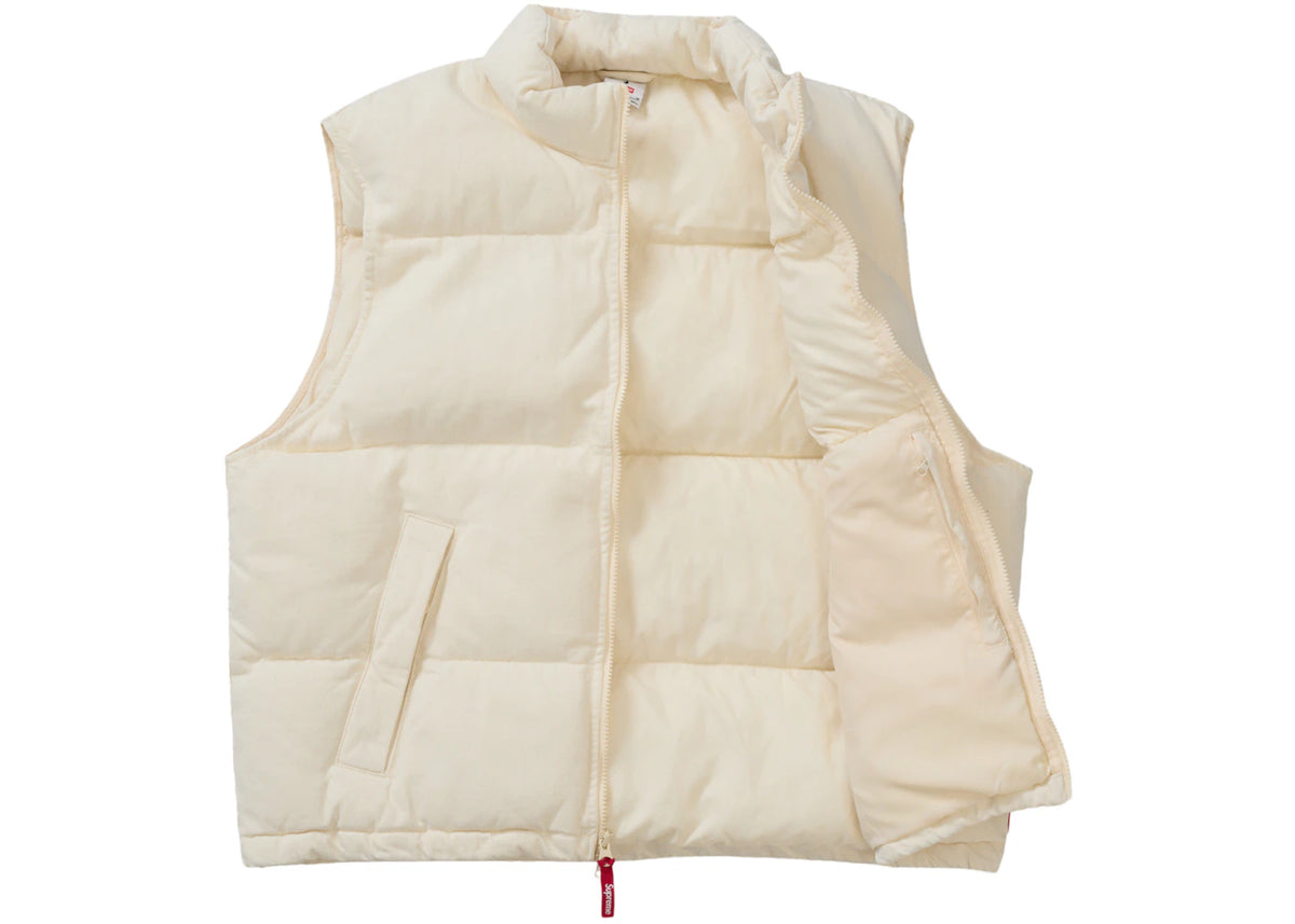Supreme Nike Denim Puffer Vest Natural - vue secondaire B