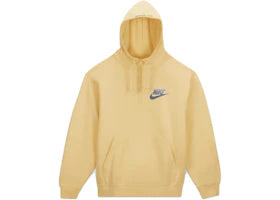 Supreme Nike Half Zip Hooded Sweatshirt Pale Yellow - authentic Supreme apparel