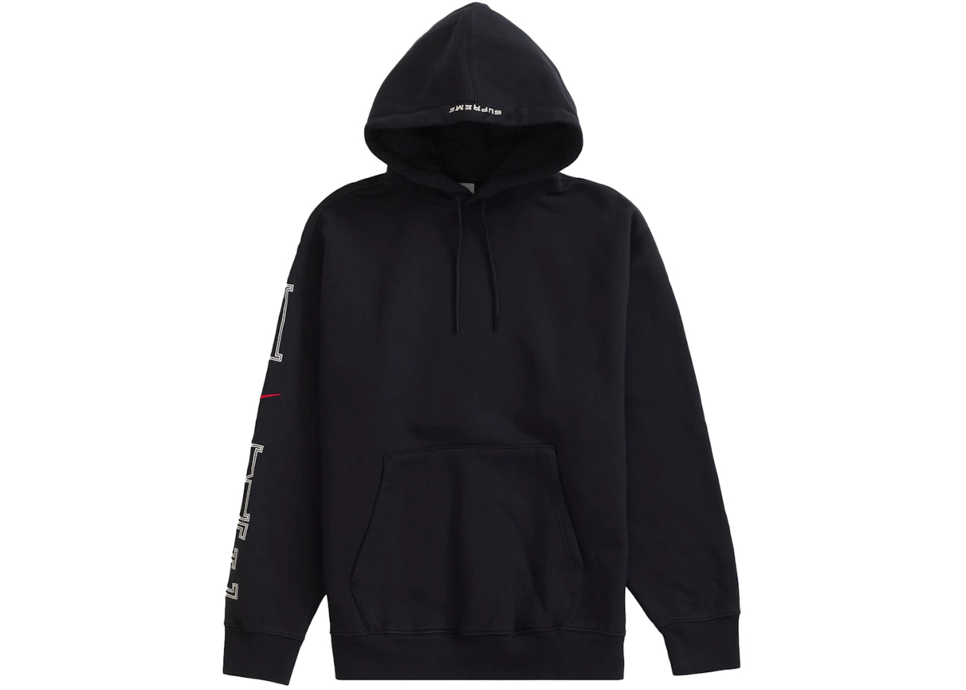 Supreme Nike Hooded Sweatshirt Black - vue secondaire A