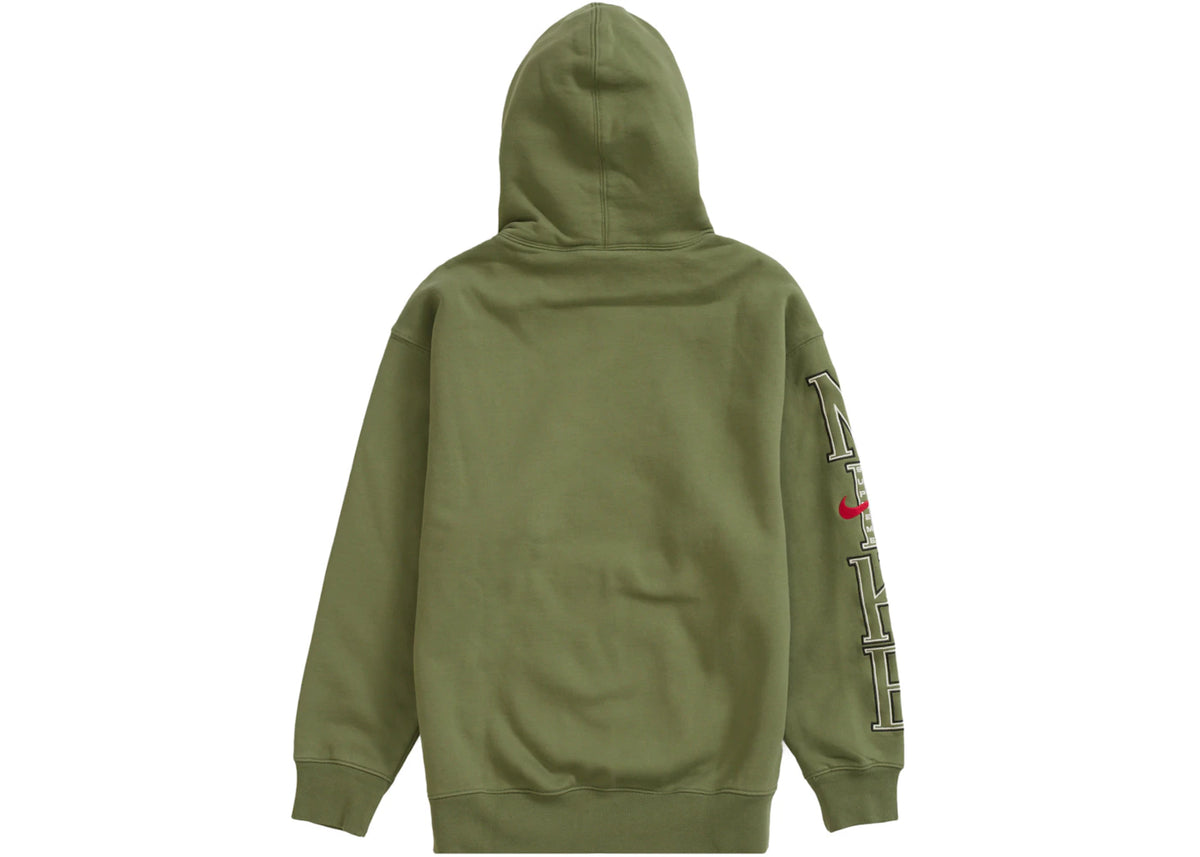 Supreme Nike Hooded Sweatshirt Olive - vue secondaire B