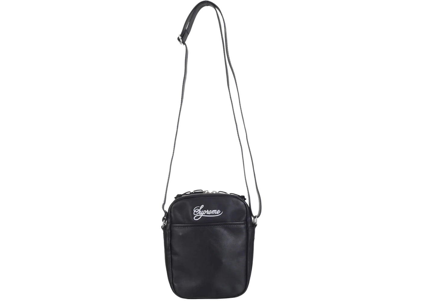 Supreme Nike Leather Shoulder Bag Black - vue secondaire B