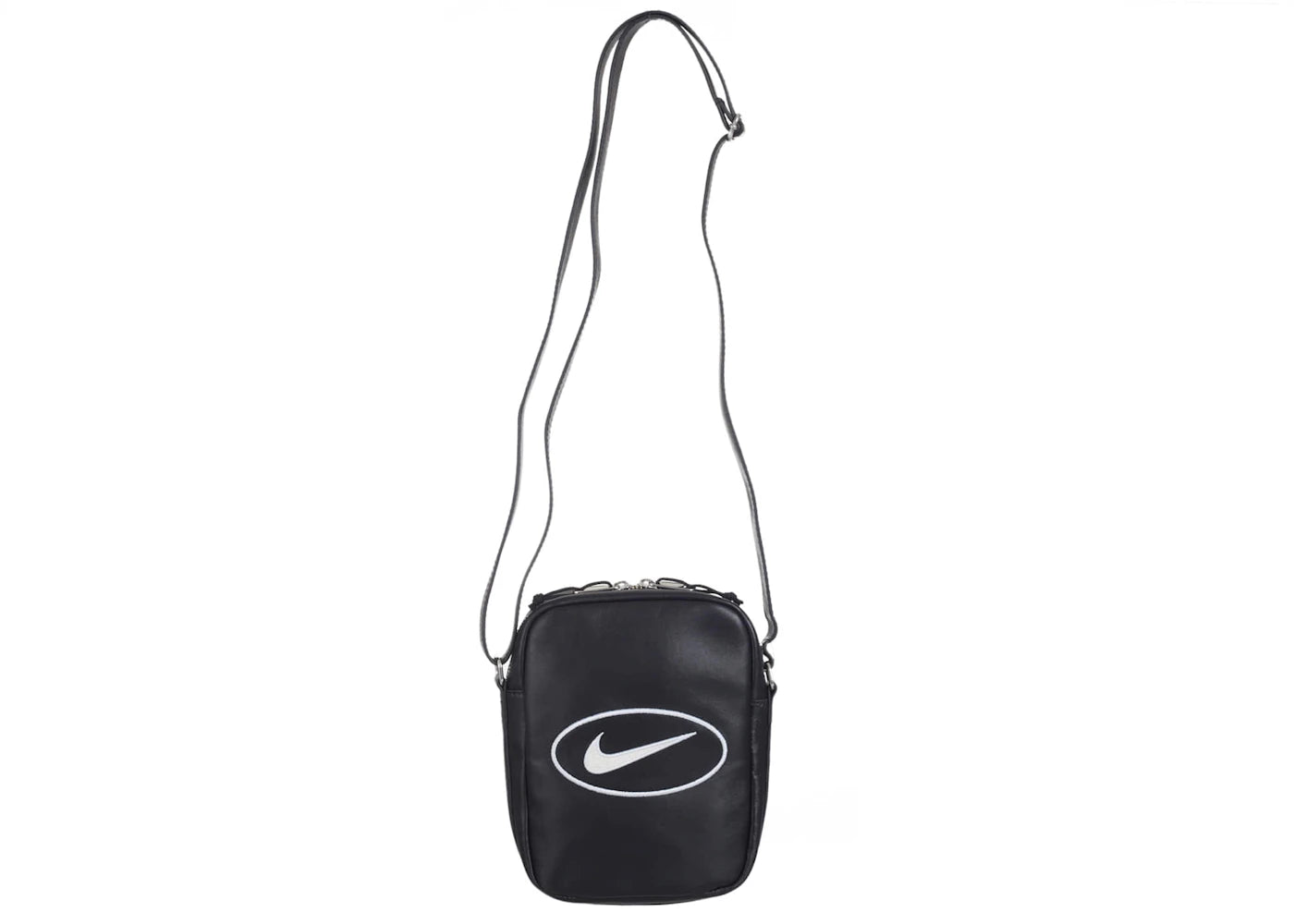 Supreme Nike Leather Shoulder Bag Black - vue secondaire A