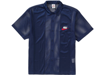 Supreme Nike Mesh S/S Shirt Navy - apparel view 2