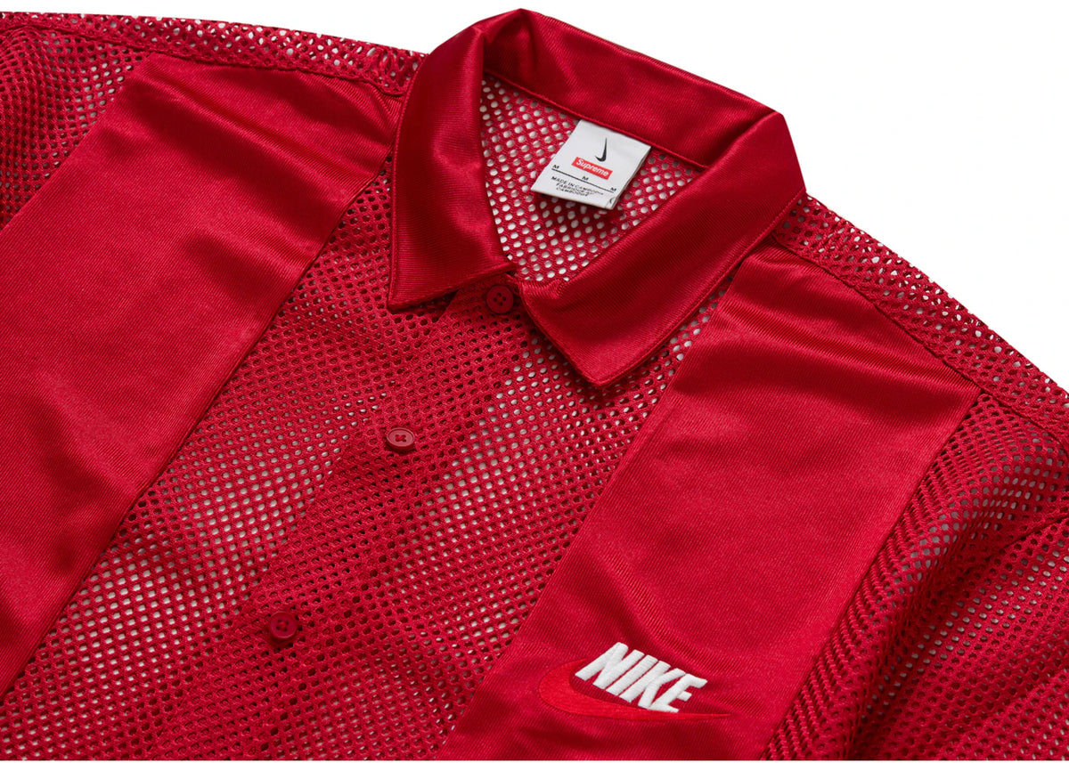 Supreme Nike Mesh S/S Shirt Red - vue secondaire B