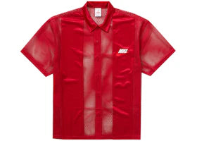 Supreme Nike Mesh S/S Shirt Red - vue 360