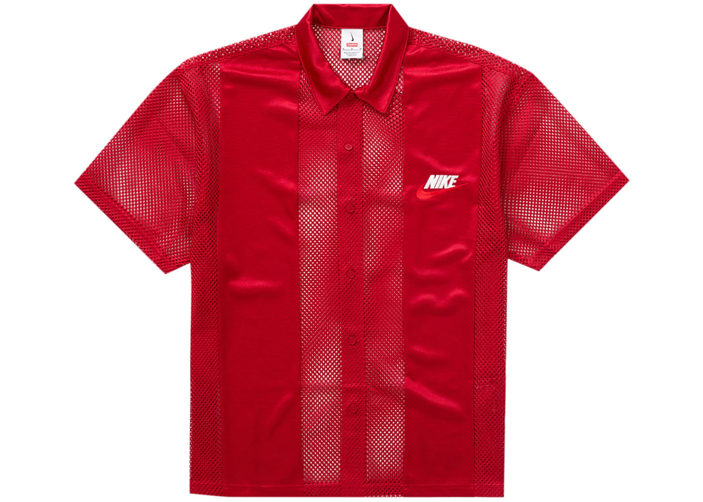 Supreme Nike Mesh S/S Shirt Red - vue secondaire A