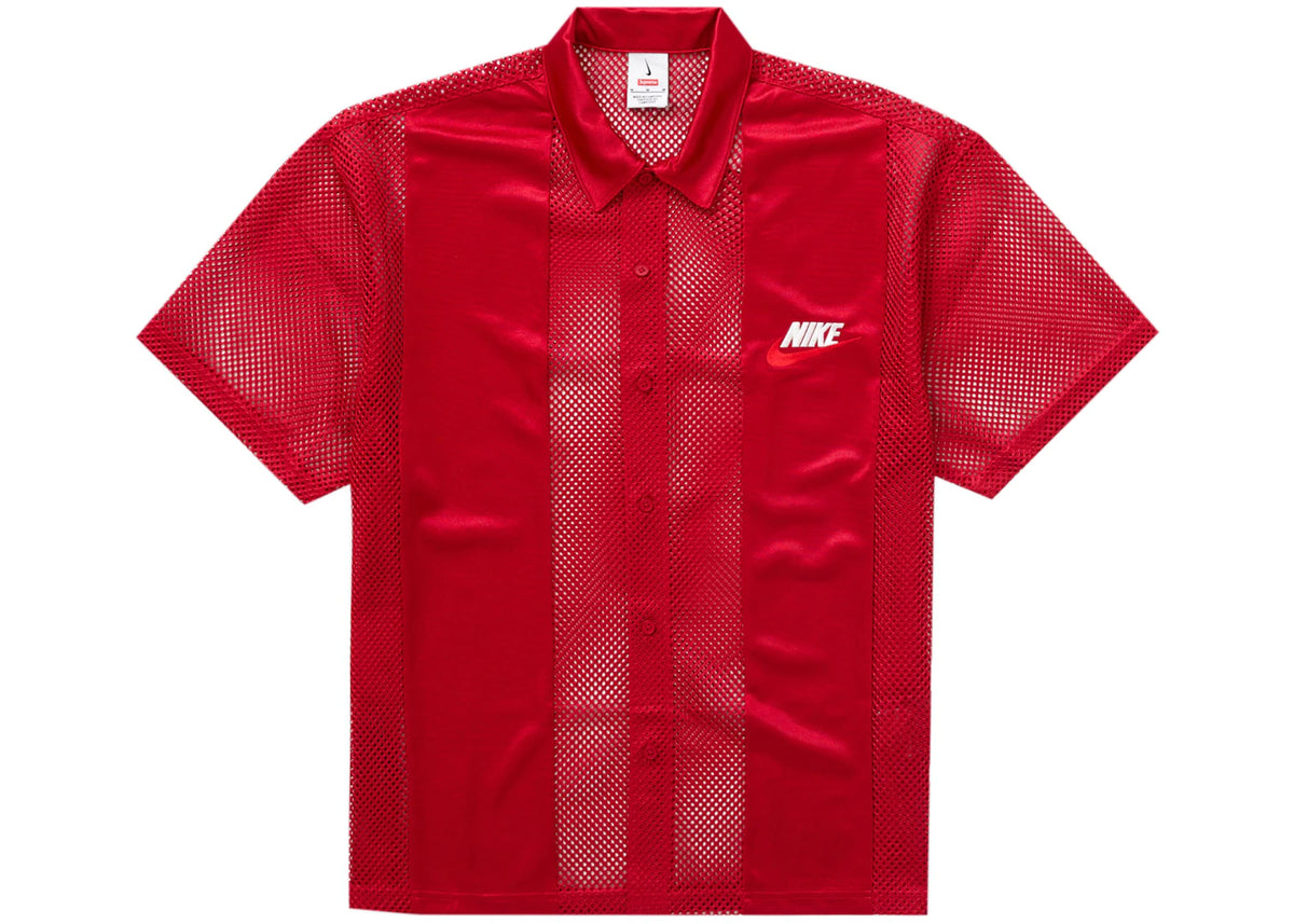 Supreme Nike Mesh S/S Shirt Red - vue 360