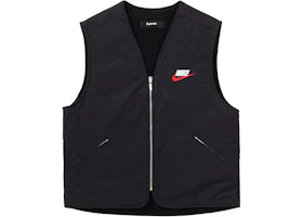 Supreme Nike Reversible Nylon Sherpa Vest Black - authentic Supreme product