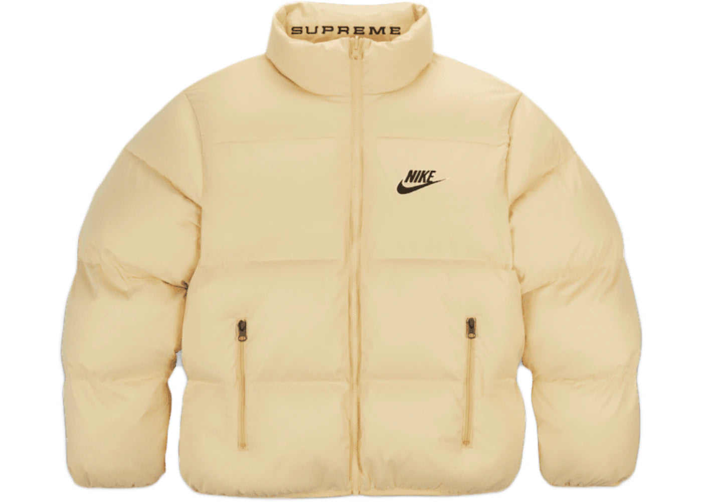 Supreme Nike Reversible Puffy Jacket Pale Yellow