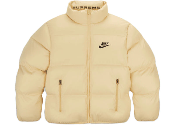 Supreme Nike Reversible Puffy Jacket Pale Yellow sneakers - authentic Supreme shoes