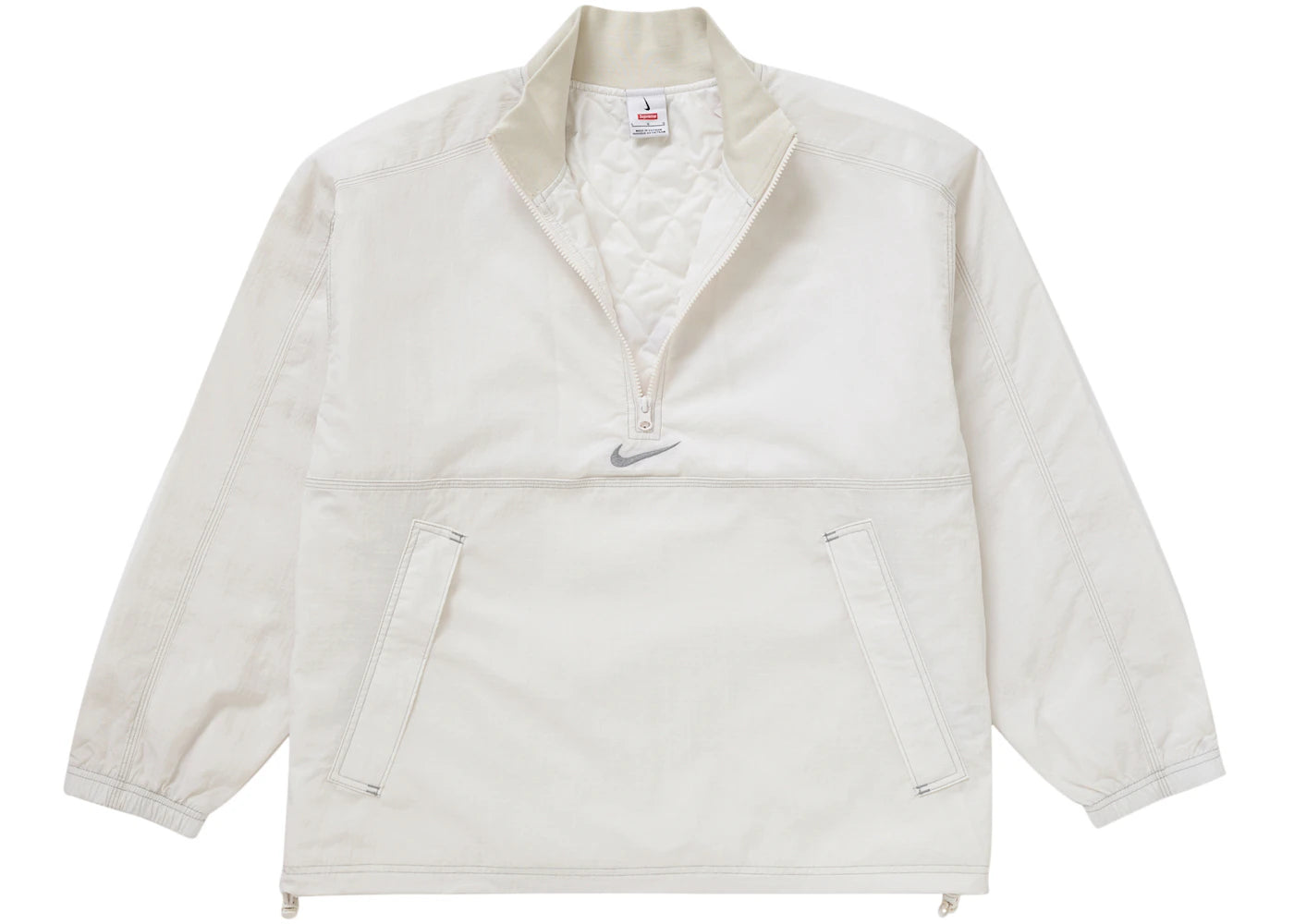 Supreme Nike Ripstop Pullover White - vue secondaire B