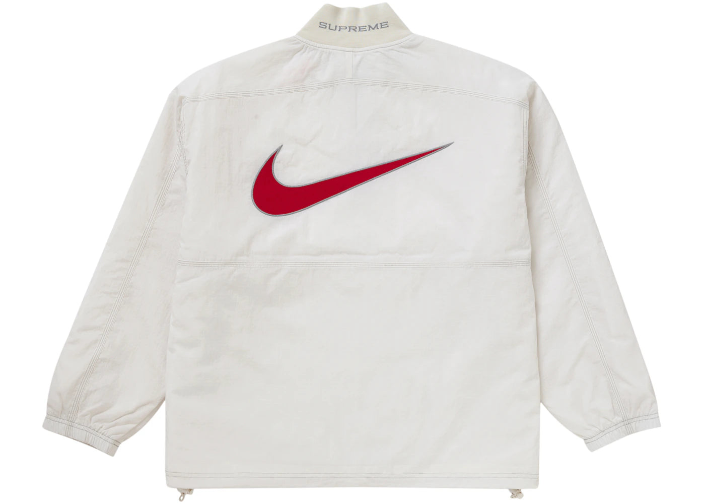 Supreme Nike Ripstop Pullover White - vue 360