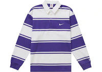 Supreme Nike Stripe Rugby Purple
