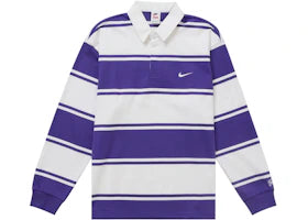 Supreme Nike Stripe Rugby Purple