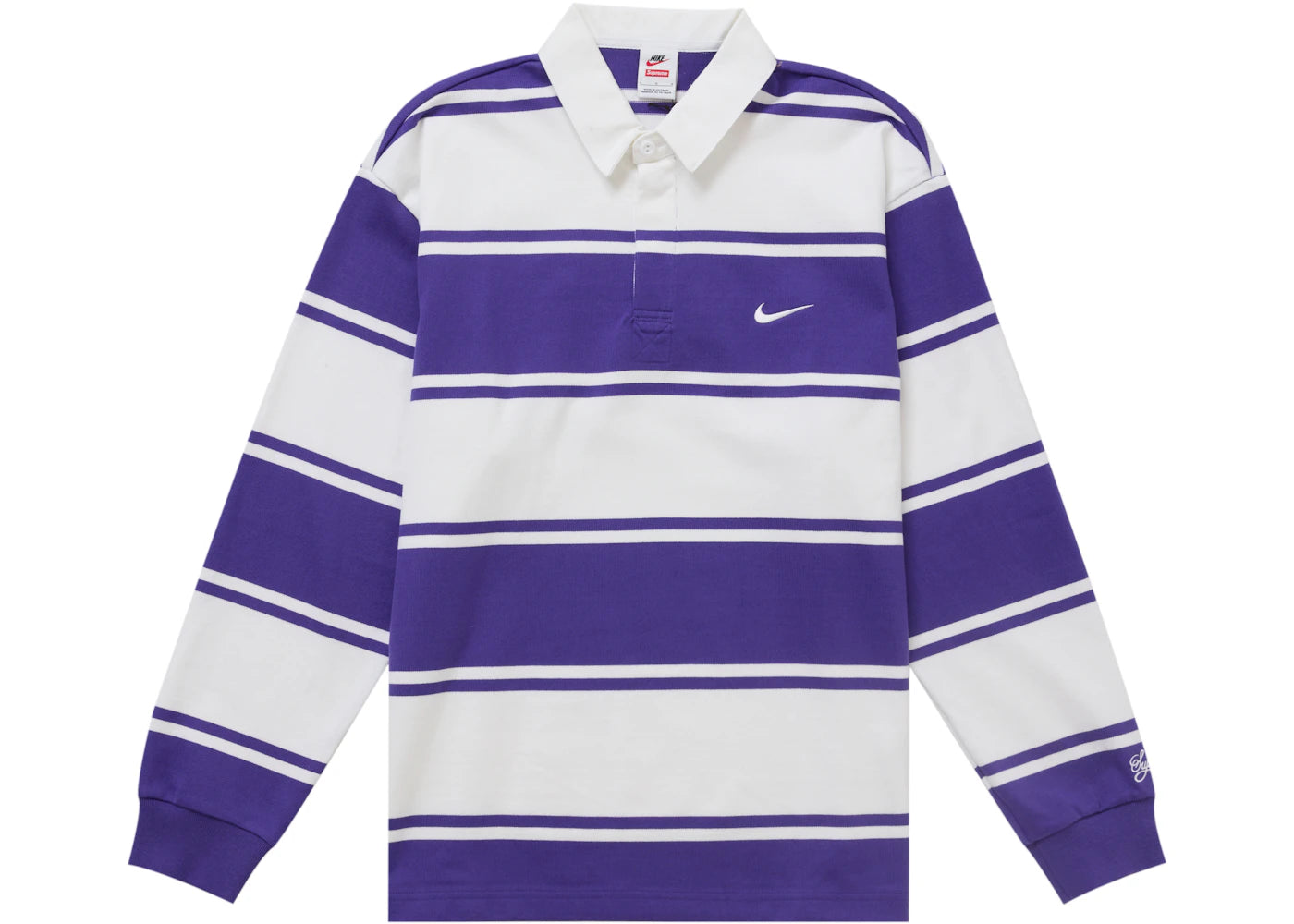 Supreme Nike Stripe Rugby Purple - vue secondaire A