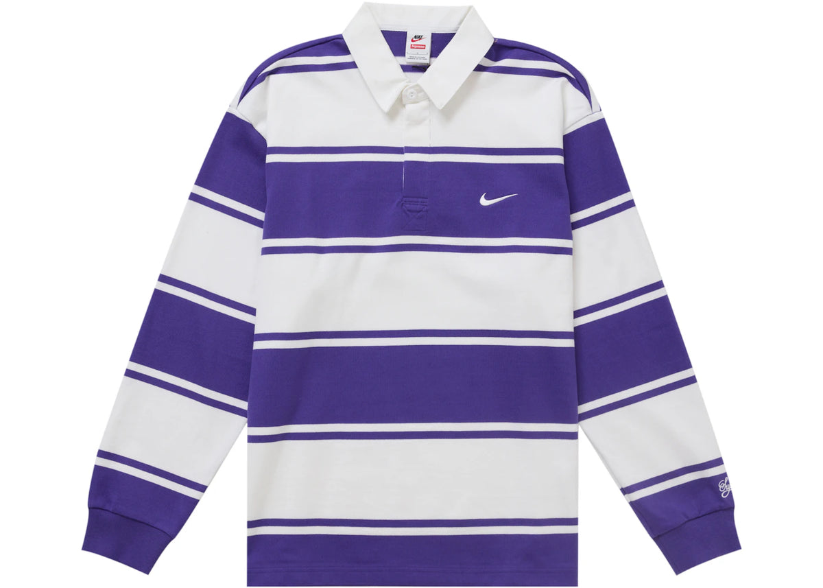 Supreme Nike Stripe Rugby Purple - vue 360