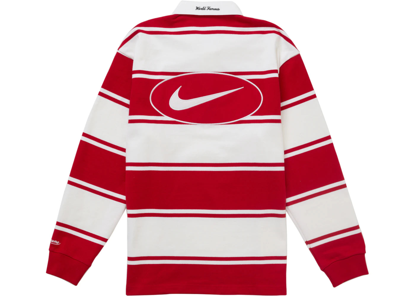 Supreme Nike Stripe Rugby Red - vue secondaire B