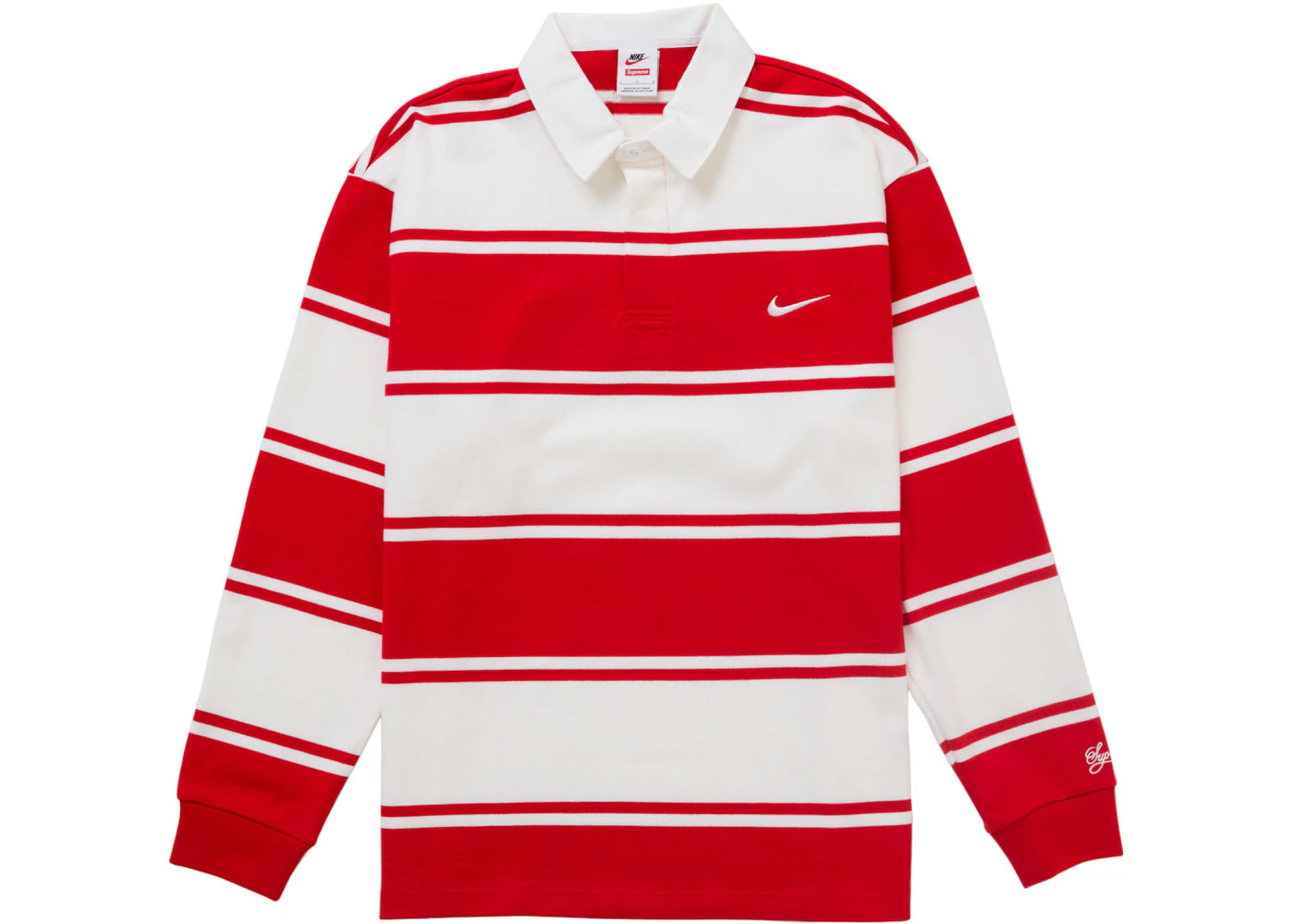Supreme Nike Stripe Rugby Red - vue secondaire A