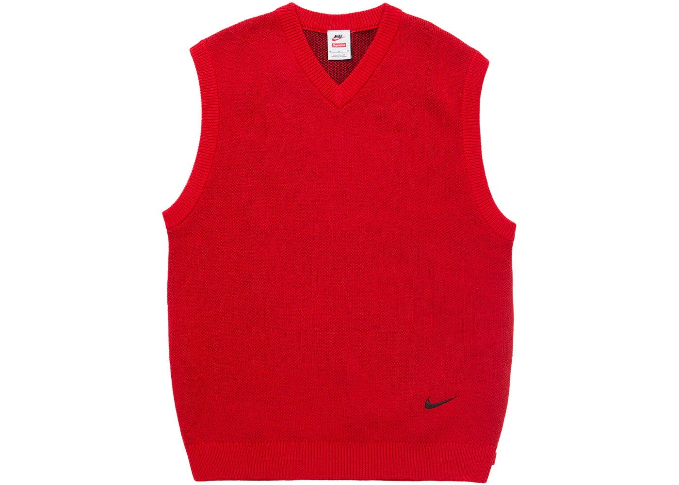 Supreme Nike Sweater Vest Red - vue 360