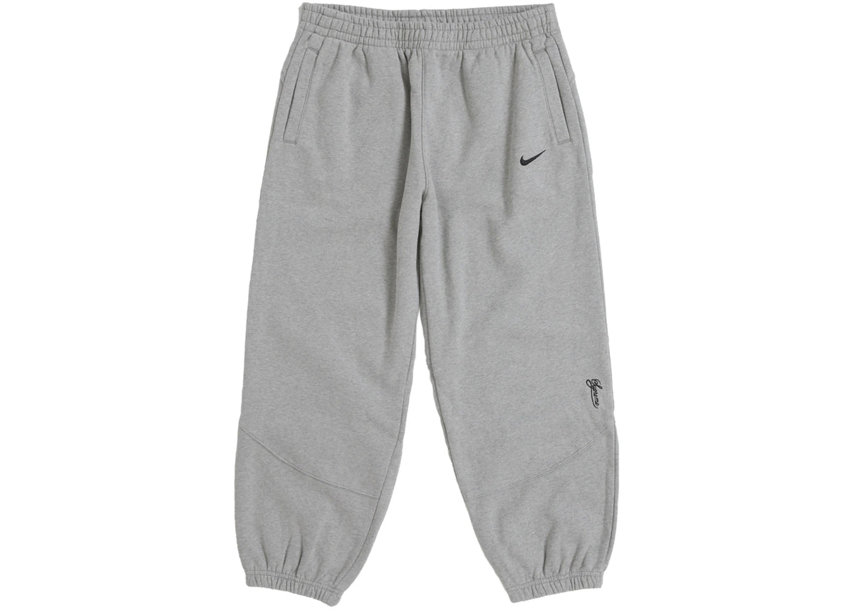Supreme Nike Sweatpant (SS25) Heather Grey - vue 360