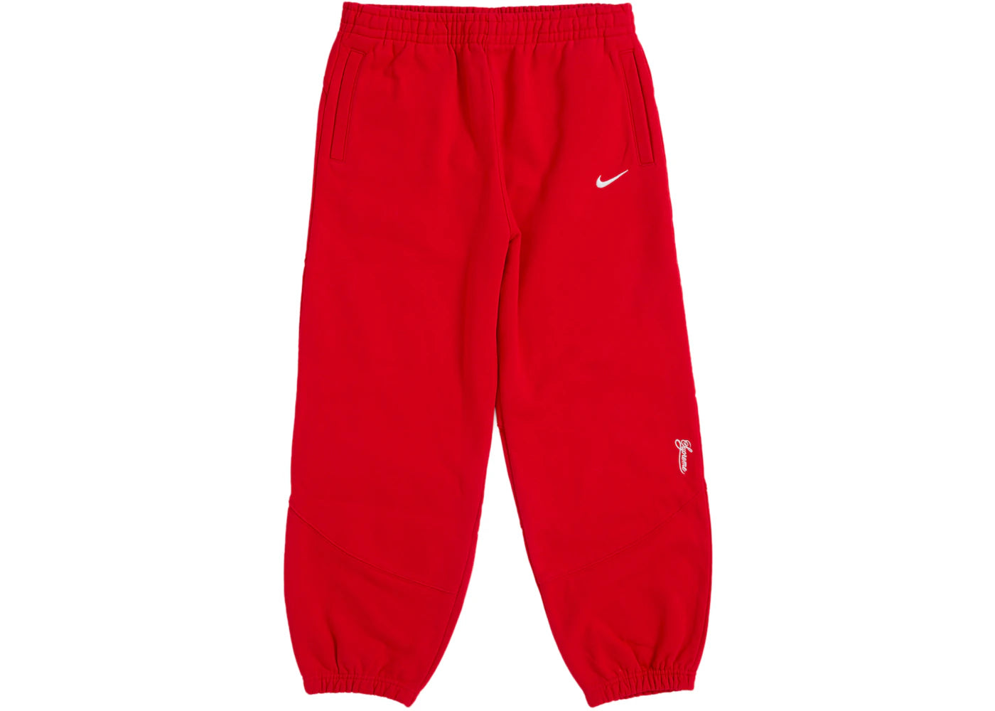 Supreme Nike Sweatpant (SS25) Red - vue 360