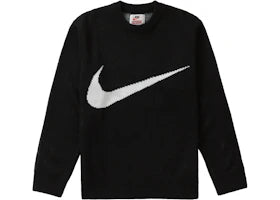 Supreme Nike Swoosh Sweater Black