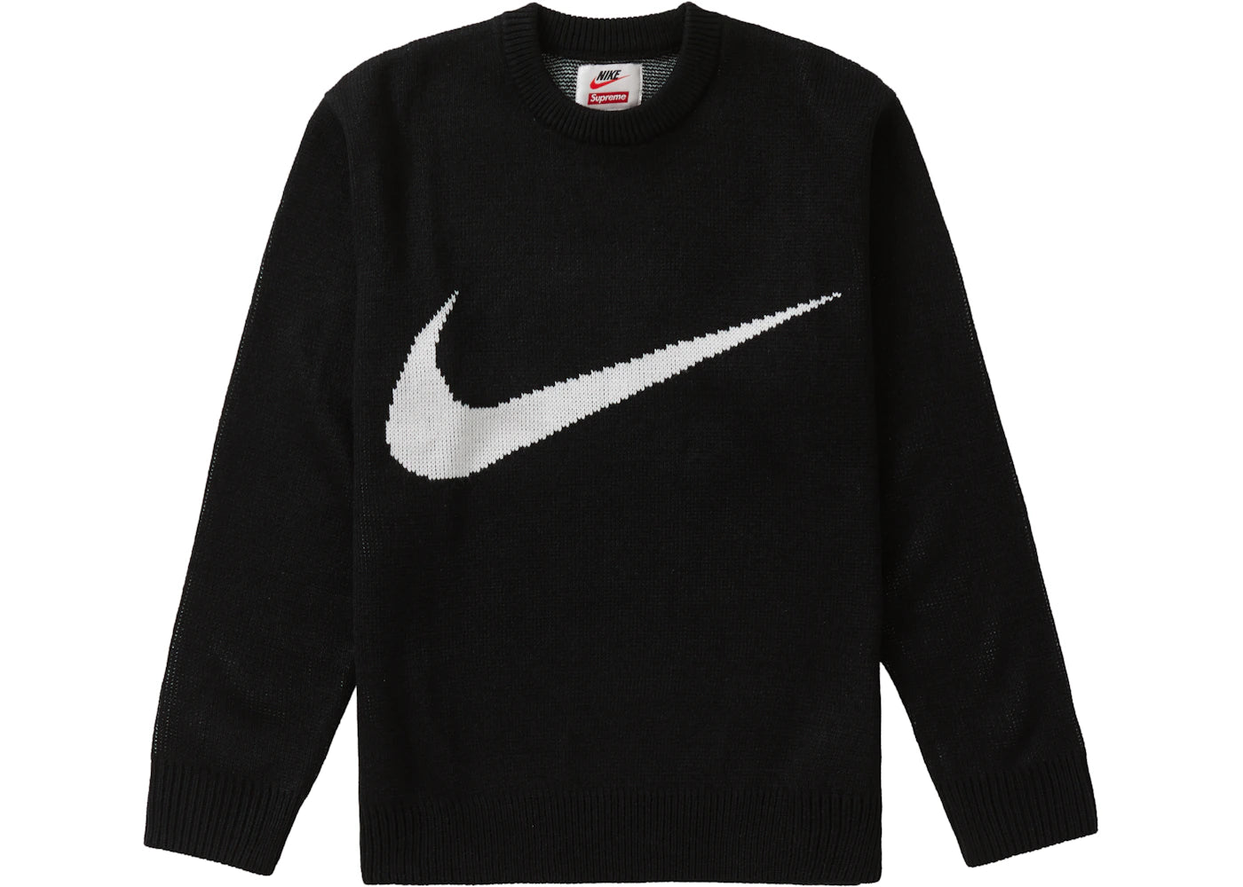 Supreme Nike Swoosh Sweater Black - vue secondaire A
